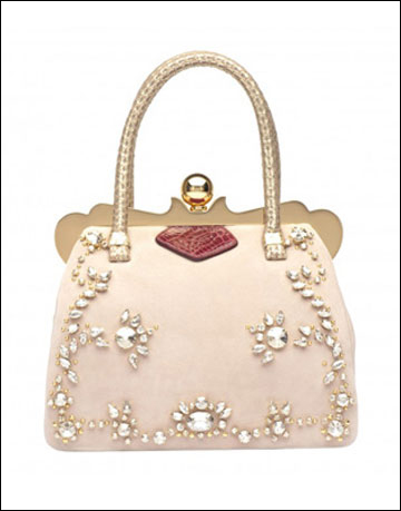 水晶點綴款手袋優雅顯氣質