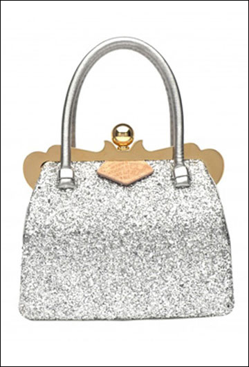 銀色亮片手袋絢麗時尚