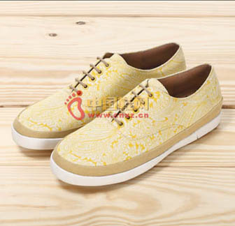 圖騰多色低幫休閑鞋舒適男鞋