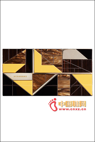 檸檬黃點(diǎn)綴款幾何拼圖手拿包