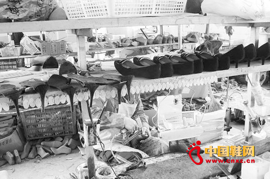 “源利達”鞋廠涉嫌仿冒“國際品牌”鞋的車間