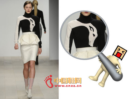 David Koma 衣服上的“狗?”or“其他”讓人摸不著頭腦。